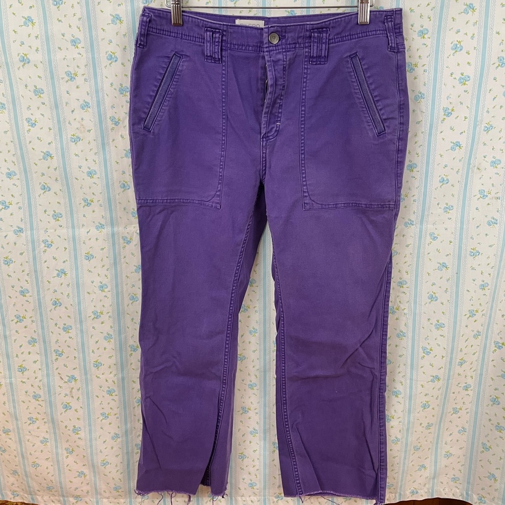 Purple YAYA CROP FLARE PANTS BY PILCRO - Anthropologie, Size 30